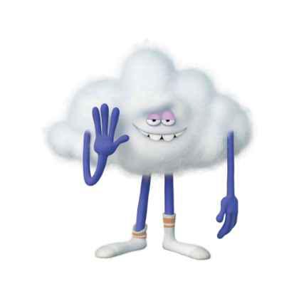 Cloud Guy Trolls Cardboard Cutout