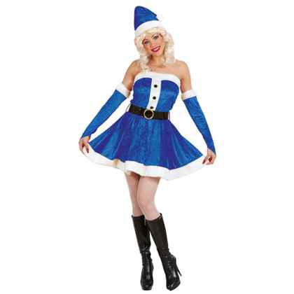 Miss Santa Costume - Blue
