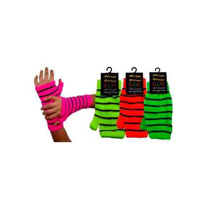 Neon Wrist Warmer Gloves