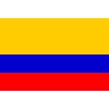 Colombian Flag 5ft x 3ft With Eyelets For Hanging