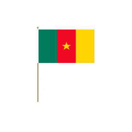 Cameroon Hand Held Flag