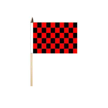 Black & Red Check Flag