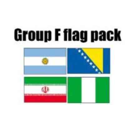 GROUP F Football World Cup 2014 Flag Pack (5ft x 3ft)