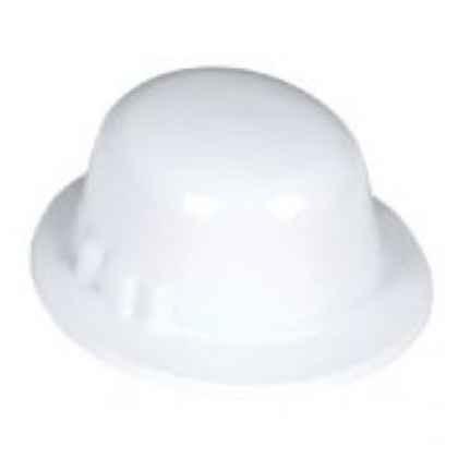 Bowler Plastic Hat White