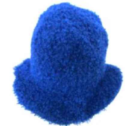 Flower Power Felt Hat - Blue