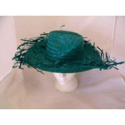 Caribbean Straw Hat In Bright Green (1)
