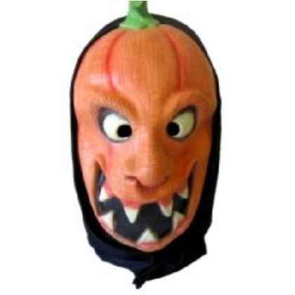 Face Mask with Hood - Pumpkin