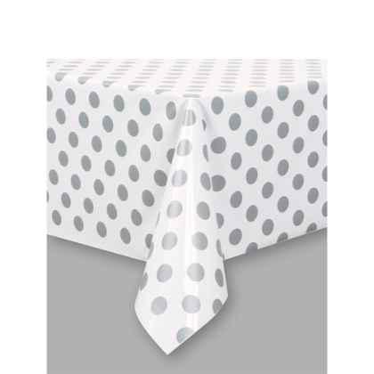 Silver Dot Table cover