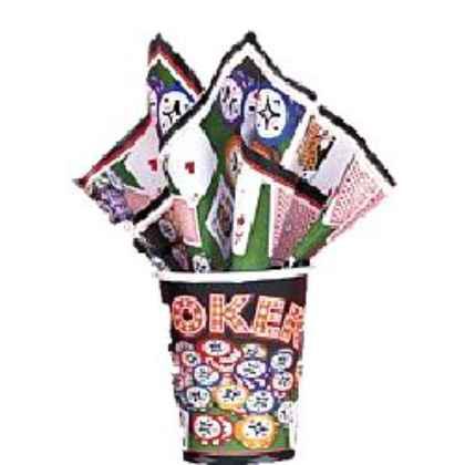 Poker 9 oz. Cups Hot/Cold - 8/pkg (8 cups)