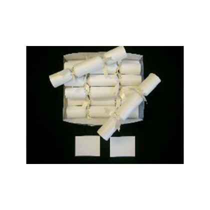 Wedding Crackers In Cream With Ivory Ribbon Attached