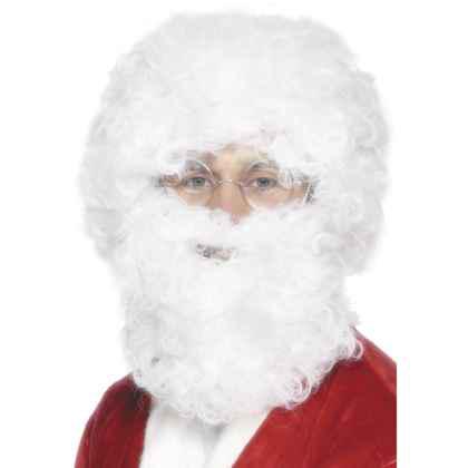 Santa Beard and Wig Set, White