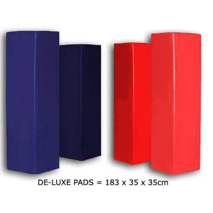 Deluxe series Plain colour Rugby Post pads - Set of 4