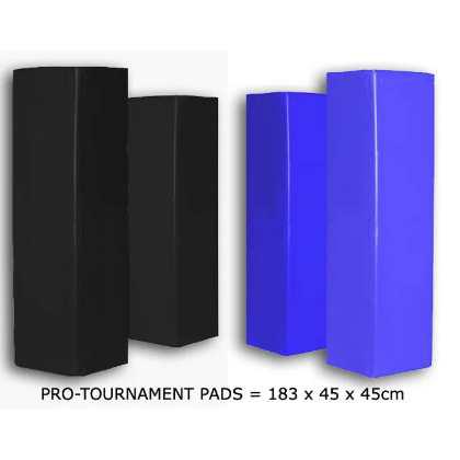 Pro Tournament series Plain colour Rugby Post pads - Set of 4