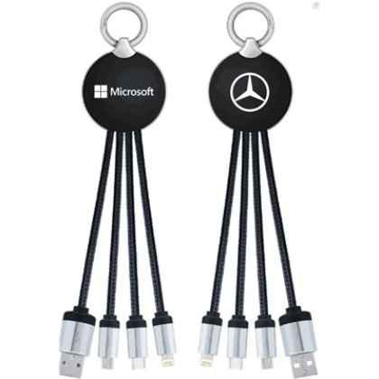 ROUND HEAD 4-IN-1 MULTI CHARGING CABLES.