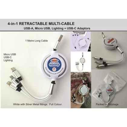 4-IN-1 RETRACTABLE CHARGER CABLES.