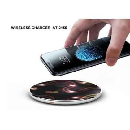 ROUND SHAPE WIRELESS CHARGER FOR MOBILE PHONE.