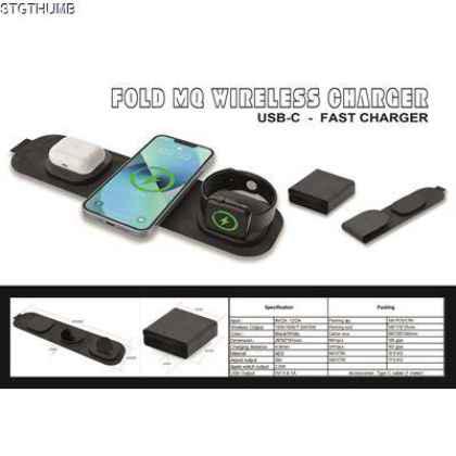 3-IN-1 FOLDING CORDLESS CHARGER.