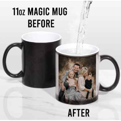 11oz Black Colour Changing Mug