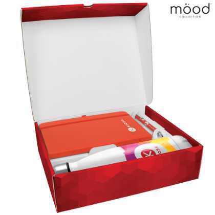 Mood Gift Box 1 with A5 FSC Notebook, Soft Feel Ballpoint Pen & Vacuum Bottle
