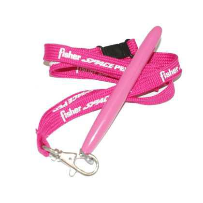BULLET PINK WITH D RING AND PINK FISHER LANYARD – f400pk-jr/lpk