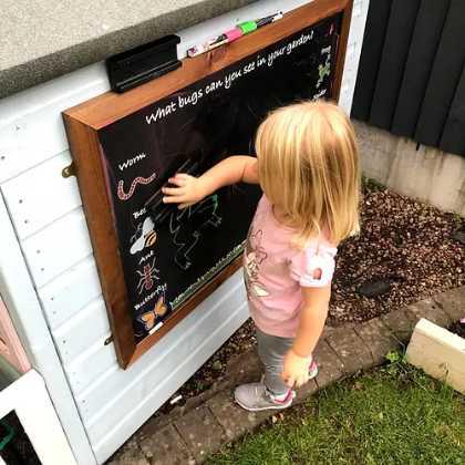 Large Child's Educational Chalkboard (835 x 635mm)