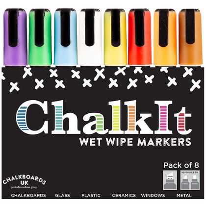 Assorted Coloured Chalk It Liquid Chalk Markers