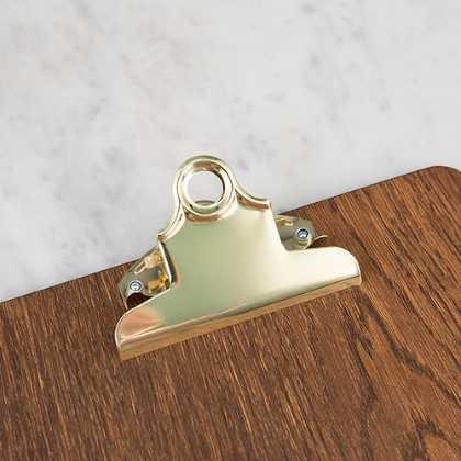 Gold Fixed Clip Clipboards