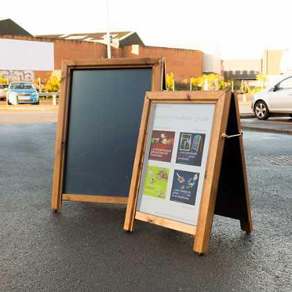 Poster Holder A-Board Chalkboards (Security)