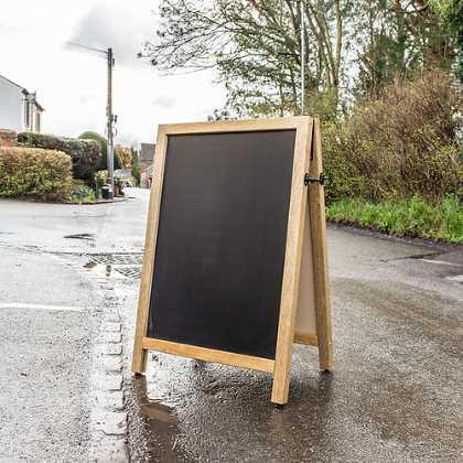 Hardwood A-Frame Chalkboards