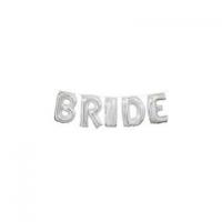 Bride Balloon Banner - Silver