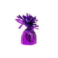 Balloon Weight Foil Wrapped Purple