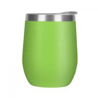 Mood Double Walled Coffee Cup Tumbler - 330ml Lime Green Clear Lid