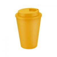 Metro Double Walled Coffee Cup - 350ml Yellow