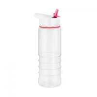Tritan Pure Sports Water Bottle - 750ml Transparent/Pink