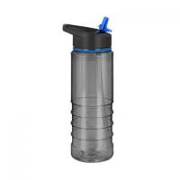 Tritan Pure Sports Water Bottle - 750ml Translucent Black/Light Blue