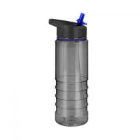 Tritan Pure Sports Water Bottle - 750ml Translucent Black/Blue
