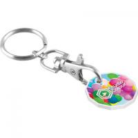 Recycled Trolley Coin Key Chain Ring