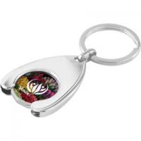 Express Trolley Coin Wishbone Holder Key Ring - Full Colour