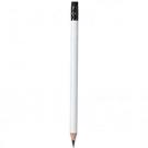 White pencil with black rubber