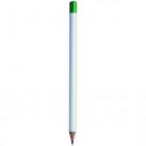 Pencil with white body and green tip