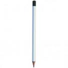 Pencil with white body and black tip