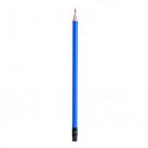 Pencil with blue body and black rubbe