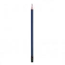 Pencil with dark blue body and black rubber