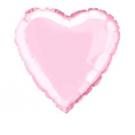 Foil Balloon Heart Solid Metallic Pastel Pink