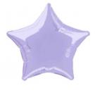 Foil Balloon Star Solid Metallic Lavender