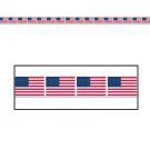 American Flag Party Tape 3" x 20'