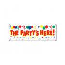 The Party's Here! Sign Banner