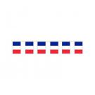 France Flag Bunting Rectangular Flags 6m long 20flags Polyester