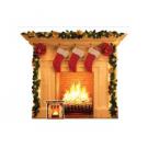 Christmas Fireplace Festive 1 Dimensional Cardboard Cutout