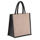 Cambridge Jute Shopper Bag Natural/Black